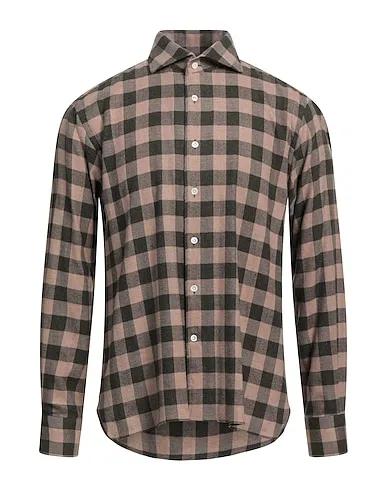 Khaki Flannel Checked shirt