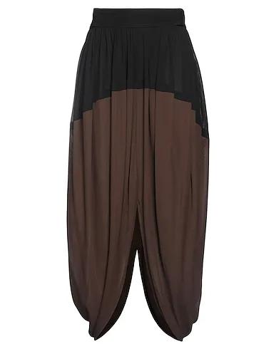 Khaki Jersey Maxi Skirts