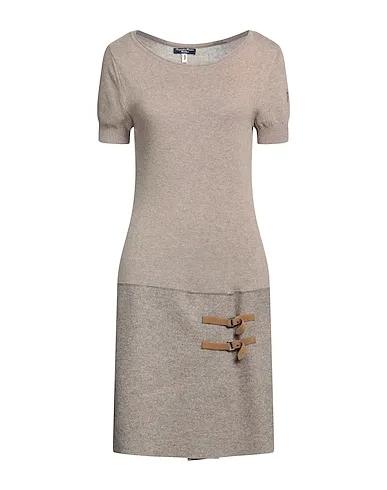 Khaki Knitted Midi dress