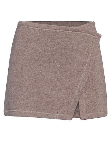 Khaki Knitted Mini skirt