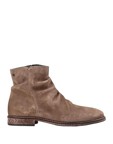 Khaki Leather Boots