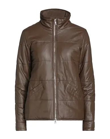Khaki Leather Jacket