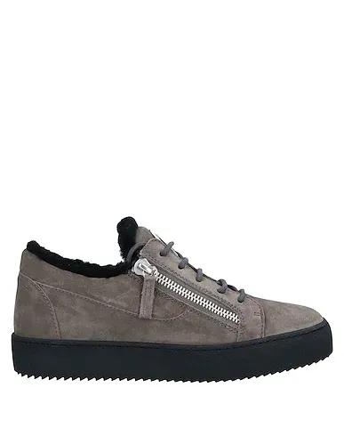 Khaki Leather Sneakers