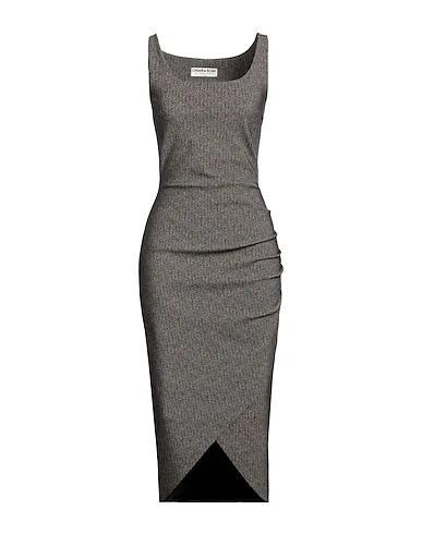 Khaki Synthetic fabric Midi dress