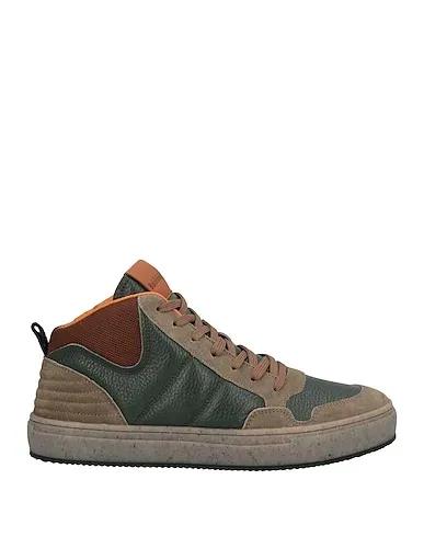 Khaki Techno fabric Sneakers