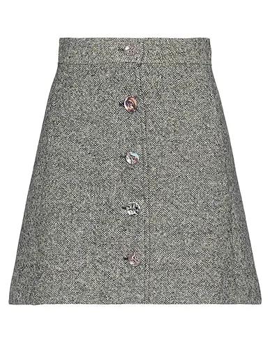 Khaki Tweed Mini skirt
