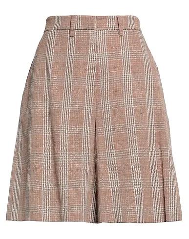 Khaki Tweed Shorts & Bermuda