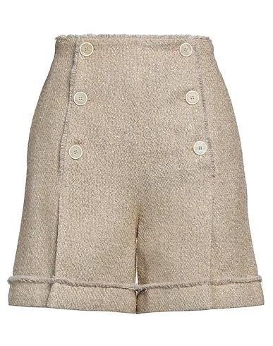Khaki Tweed Shorts & Bermuda