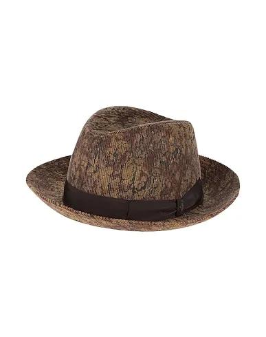 Khaki Velvet Hat