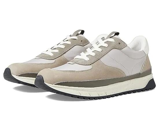 Kickoff Trainer Sneakers in Leather and (Re)sourced Nylon