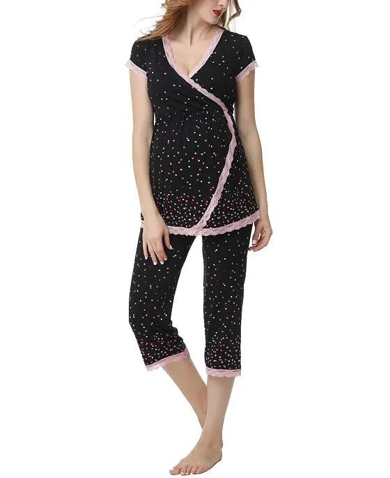 Kimi & Kai Joyce Maternity Nursing Pajama Set