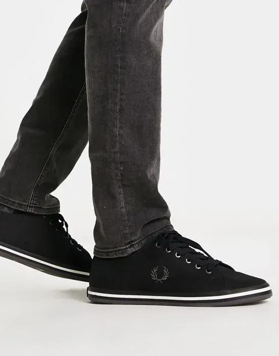 kingston twill sneakers in black