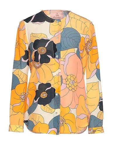 KITAGI® | Orange Women‘s Floral Shirts & Blouses