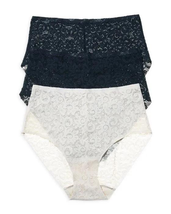 Lace Brief, Pack of 3