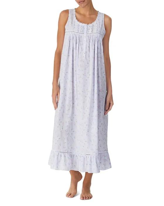 Lace Trim Cotton Ballet Nightgown