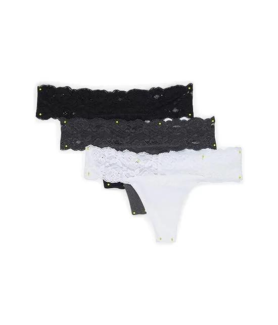 Lace-Waist Thong 6-Pack