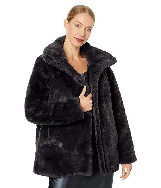 Ladies Bunny Faux Fur Coat