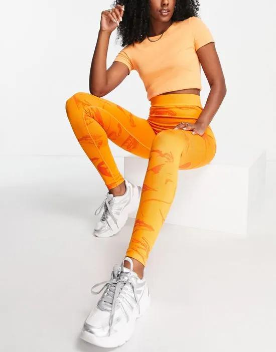 LAPP The Brand faceless seamless leggings in orange