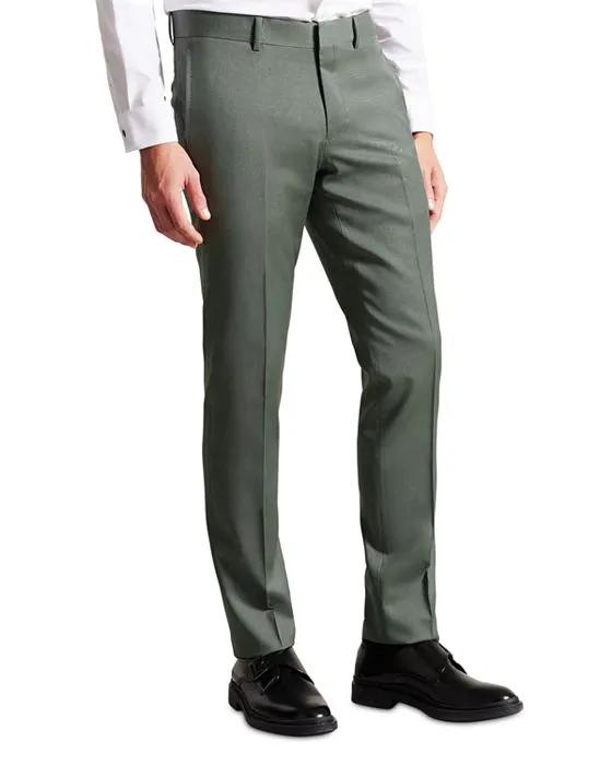 Lappet Premium Green Regular Fit Suit Trousers