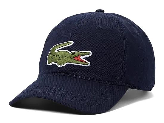 Large Croc Logo Cotton Cap