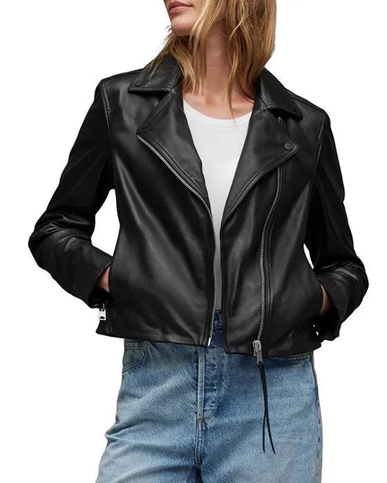 Larna Leather Biker Jacket