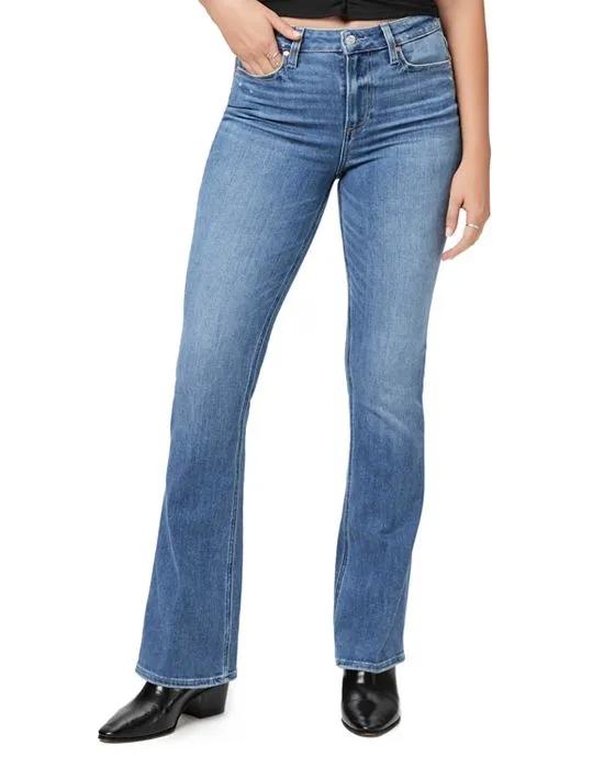 Laurel High Rise Flare Jeans in Rock Show Distressed