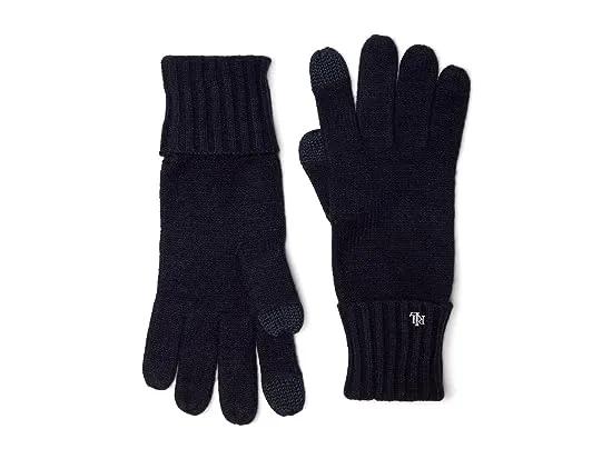 LAUREN Ralph Lauren Essential Knit Gloves with Cuff