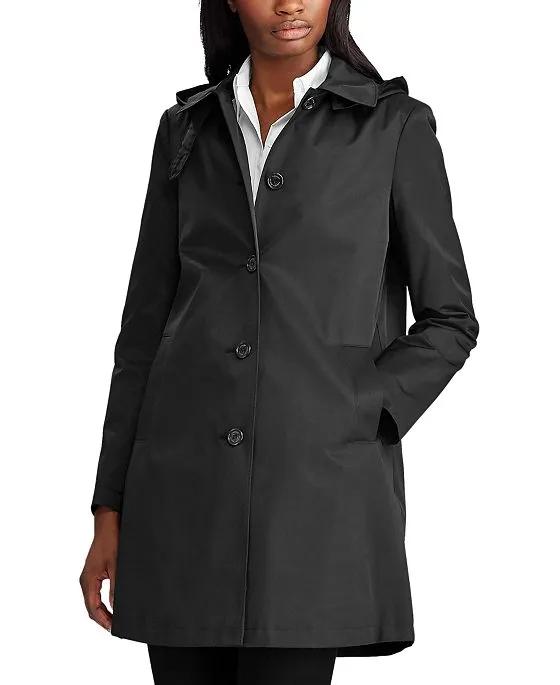Lauren Ralph Lauren Women's Hooded Raincoat, Created for Macy's