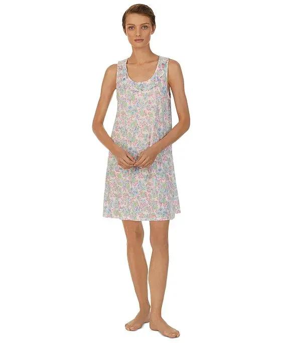 Lauren Ralph Lauren Women's Ruffled Floral Nightgown