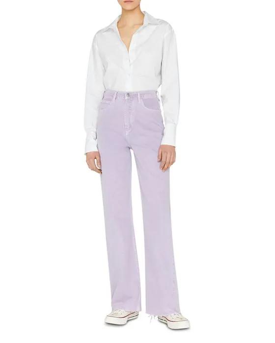 Le High N Tight Wide Leg Jeans in Washed Lilac