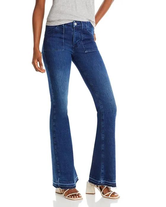Le High Rise Flare Jeans in Aurora 