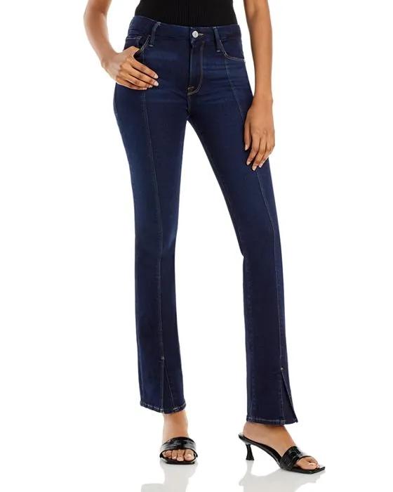 Le Mini High Rise Bootcut Jeans in Parkway