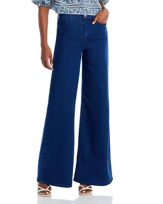 Le Palazzo High Rise Wide Leg Jeans in Umma 