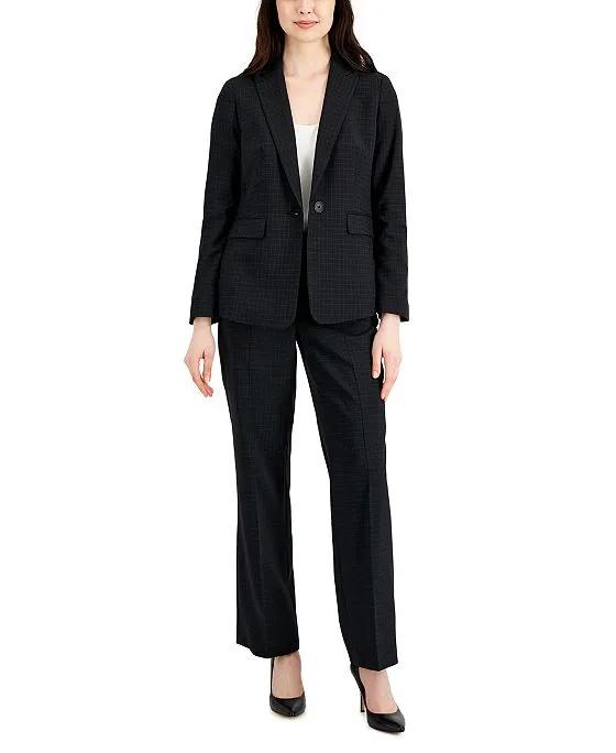 Le Suit Women's Flap Pocket Pantsuit