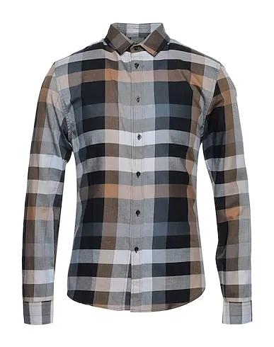 Lead Cotton twill Checked shirt