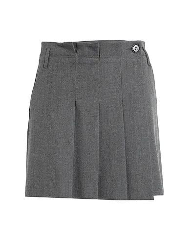 Lead Cotton twill Mini skirt