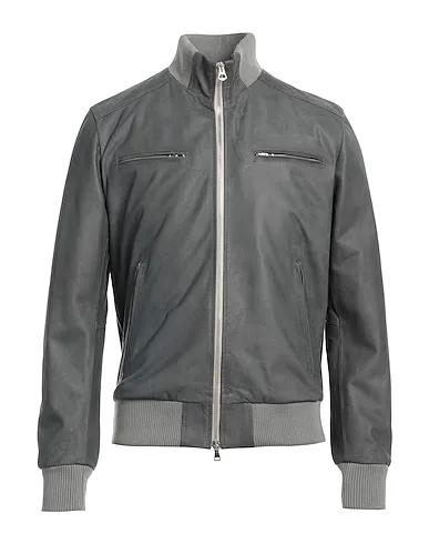 Lead Leather Bomber