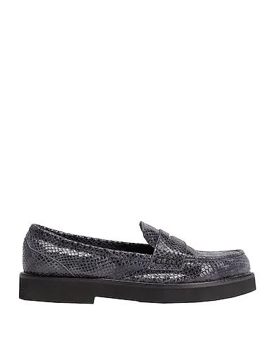 Lead Leather Loafers PYTHON LEATHER PENNY LOAFER