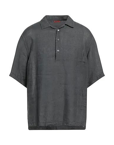 Lead Plain weave Linen shirt