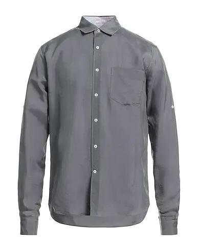 Lead Satin Solid color shirt