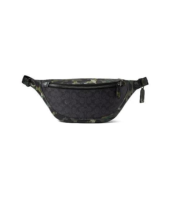 League Belt Bag in Signature with Camo Print Leather