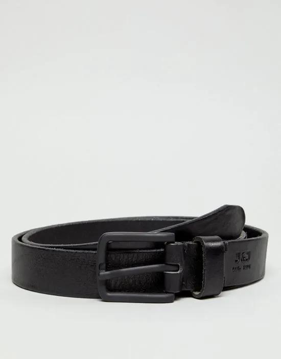 leather belt in black