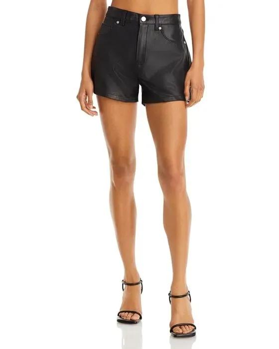 Leather High Waisted Shorts