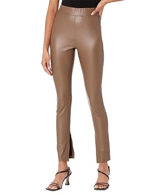 Leather Leggings with Slit in Love Much