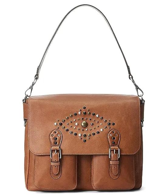 Leather Medium Portia Shoulder Bag