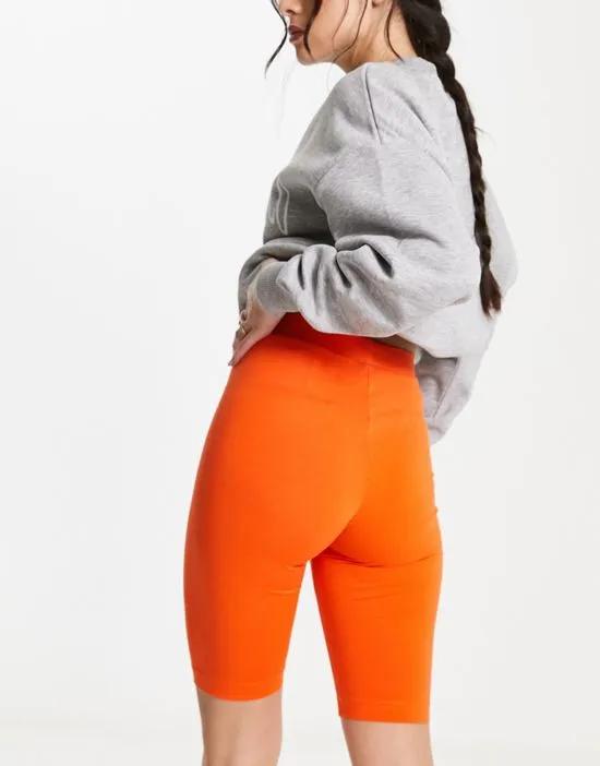 legging shorts in orange - part of a set