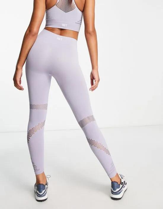 legging with mesh in heather