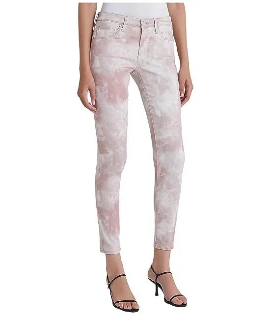 Leggings Ankle in Abstract Tie-Dye Rocky Mauve