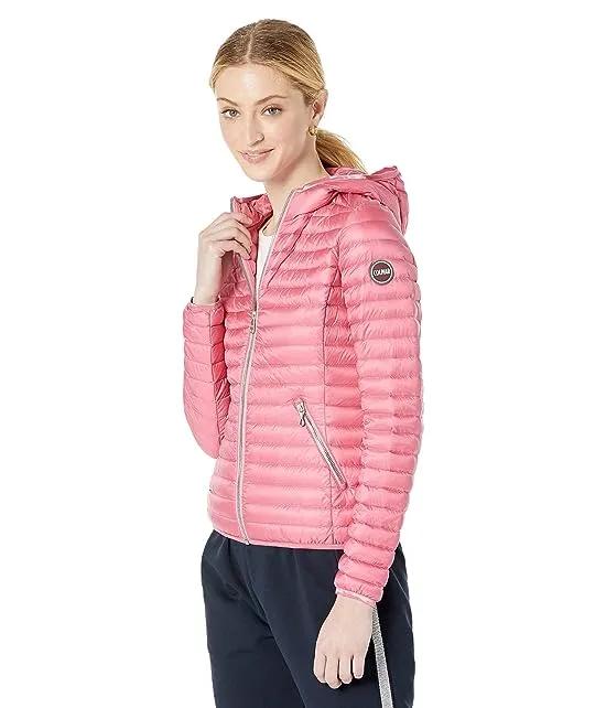 Leighweight Waisted Fit Hooded Down Jacket
