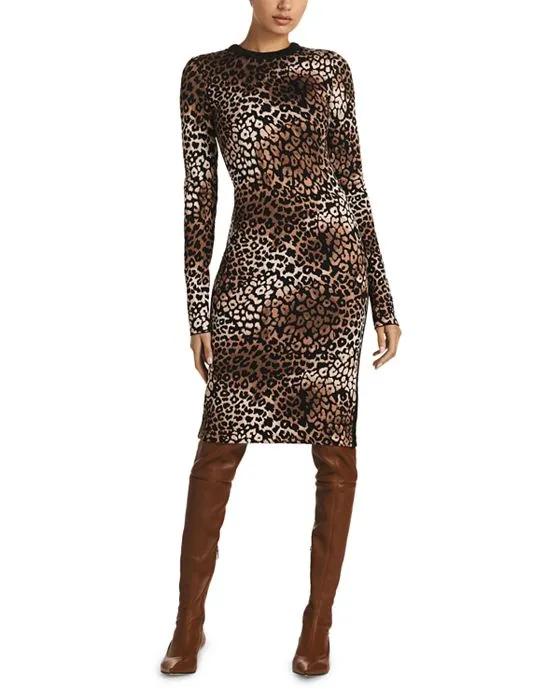Leopard Print Stretch Dress